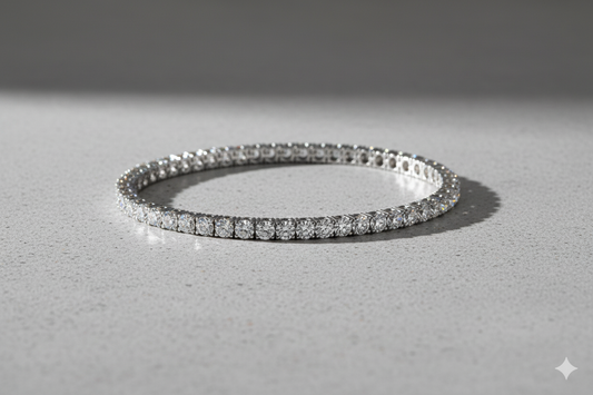 Round Brilliant Cut Classic Diamond Tennis Bracelet