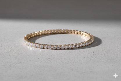 Round Brilliant Cut Classic Diamond Tennis Bracelet