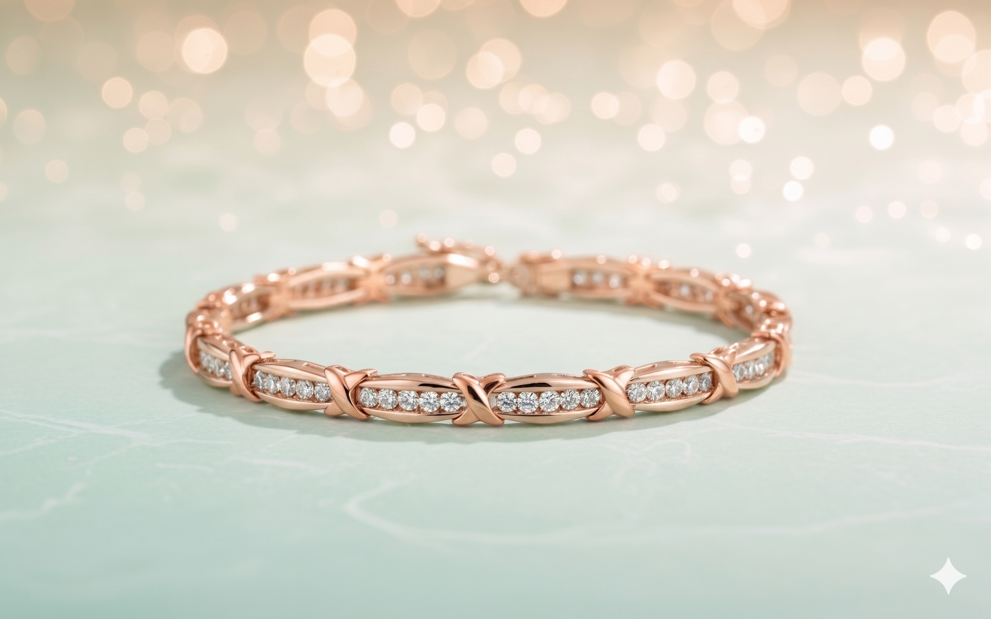 Hugs and Kisses X&O Diamond Tennis Bracelet