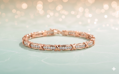 Hugs and Kisses X&O Diamond Tennis Bracelet