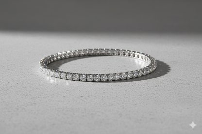 Round Brilliant Cut Classic Diamond Tennis Bracelet