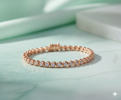 Infinity Halo Diamond Twist Ring