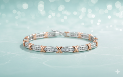 Hugs and Kisses X&O Diamond Tennis Bracelet