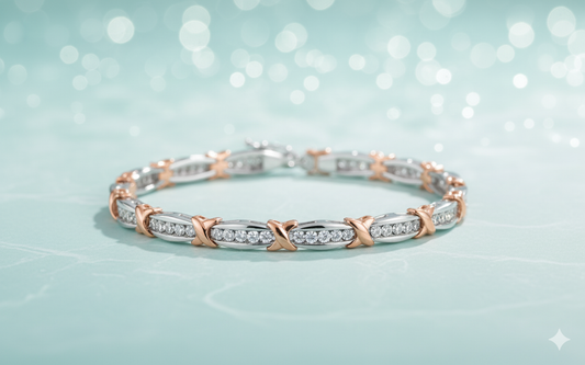 Hugs and Kisses X&O Diamond Tennis Bracelet