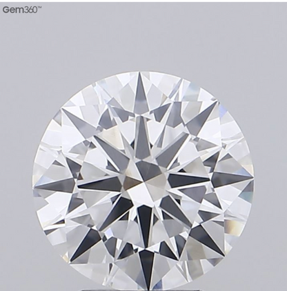 2.06 Carat Round Brilliant Lab-Grown Diamond | E Color | VVS2 Clarity | IGI Certified Excellent Cut