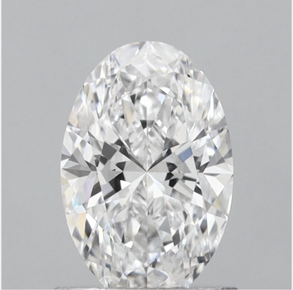 1.08 Carat Oval Cut Lab-Grown Diamond | D Color | VVS2 Clarity | IGI Certified Excellent Polish & Symmetry