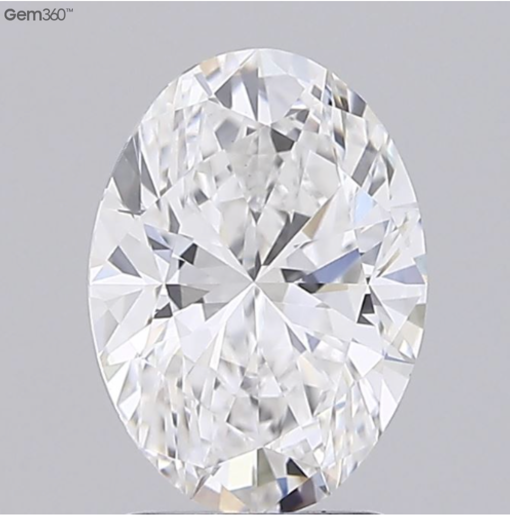 1.94 Carat Oval Cut Lab-Grown Diamond | E Color | VVS2 Clarity | IGI Certified Excellent Polish & Symmetry