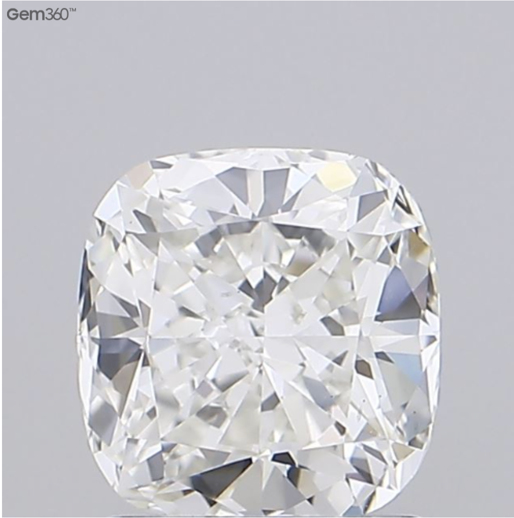 1.42 Carat Cushion Cut Lab-Grown Diamond | F Color | VS2 Clarity | IGI Certified Excellent Polish & Symmetry