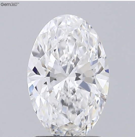 1.51 Carat Oval Cut Lab-Grown Diamond | E Color | VS1 Clarity | IGI Certified Excellent Symmetry