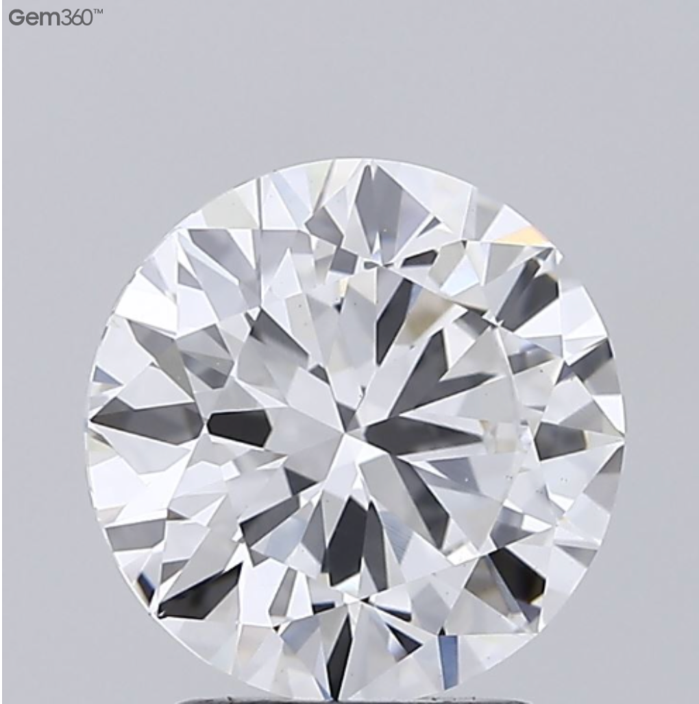 2.42 Carat Round Brilliant Lab-Grown Diamond | E Color | VS1 Clarity | IGI Certified Excellent Cut