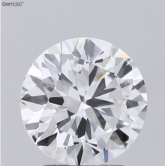 2.42 Carat Round Brilliant Lab-Grown Diamond | E Color | VS1 Clarity | IGI Certified Excellent Cut