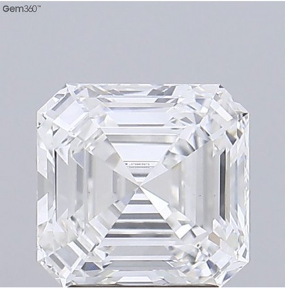 3.00 Carat Asscher Cut Lab-Grown Diamond | E Color | VS1 Clarity | IGI Certified Excellent Polish