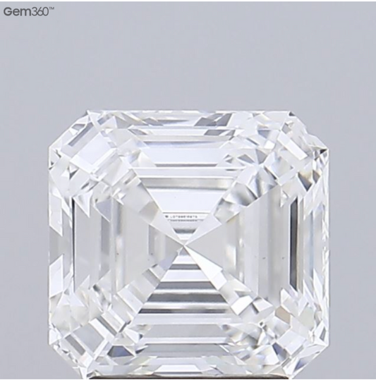 3.00 Carat Asscher Cut Lab-Grown Diamond | E Color | VS1 Clarity | IGI Certified Excellent Polish